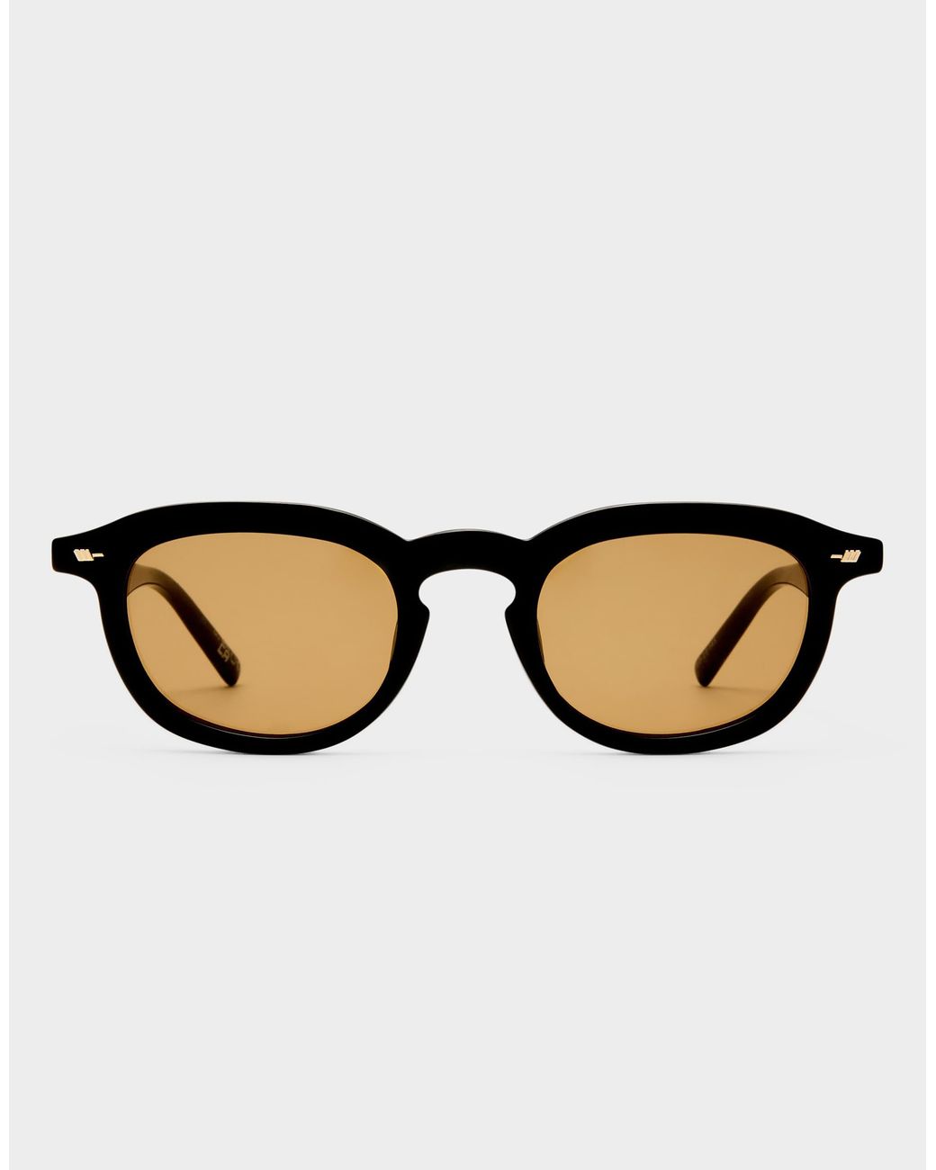 Le Specs Brown – heart throb – runde sonnenbrille