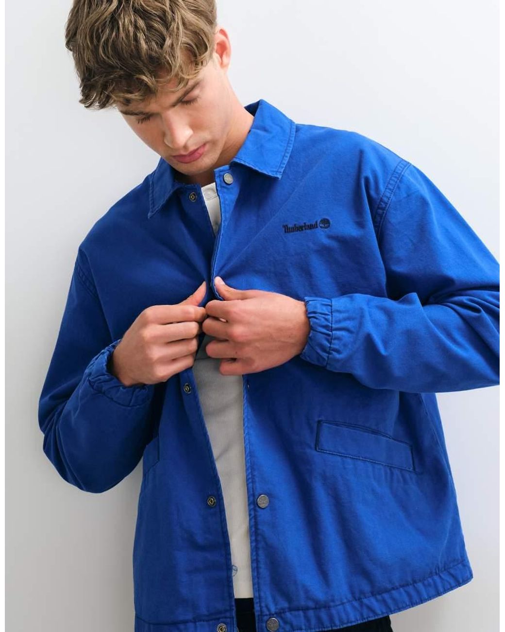 Timberland Blue Coach Jacket for men