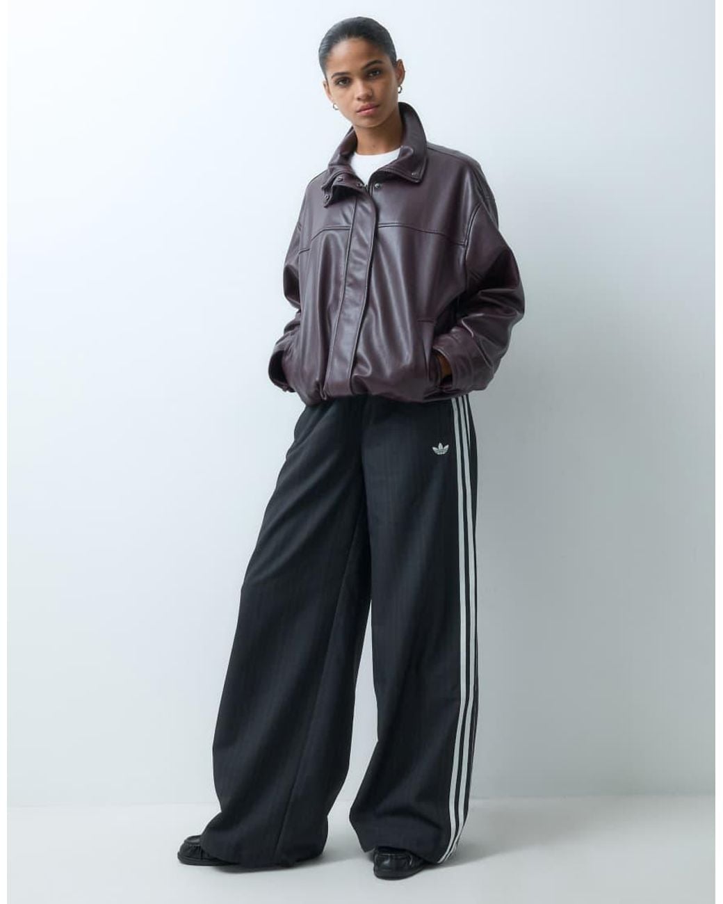 Adidas Originals Blue Check Track Bottoms