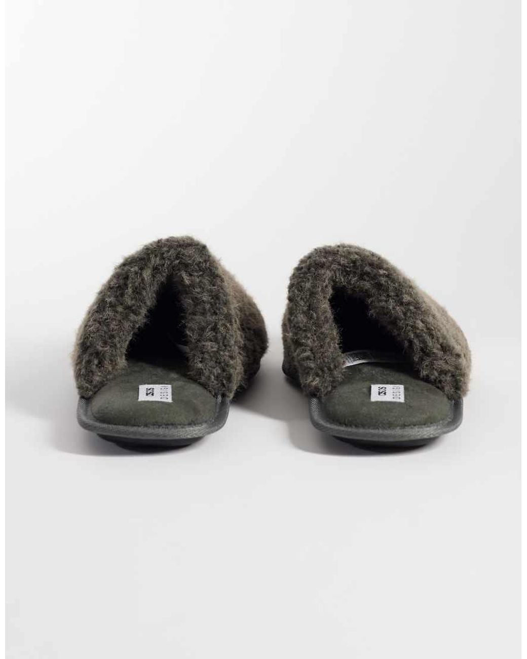 ASOS Brown Borg Mule Slippers for men