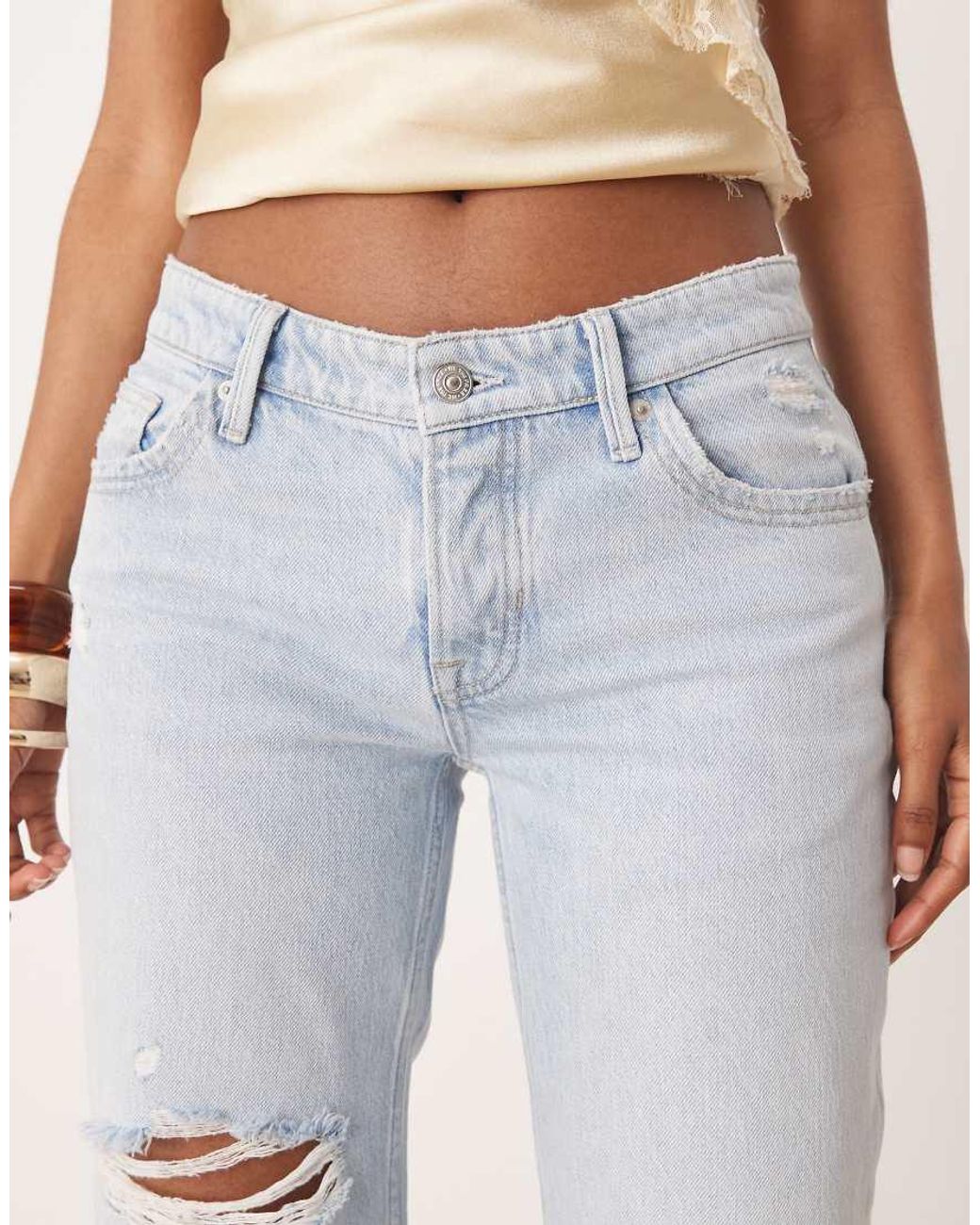 Free People Natural Tennessee Low Rise Jean