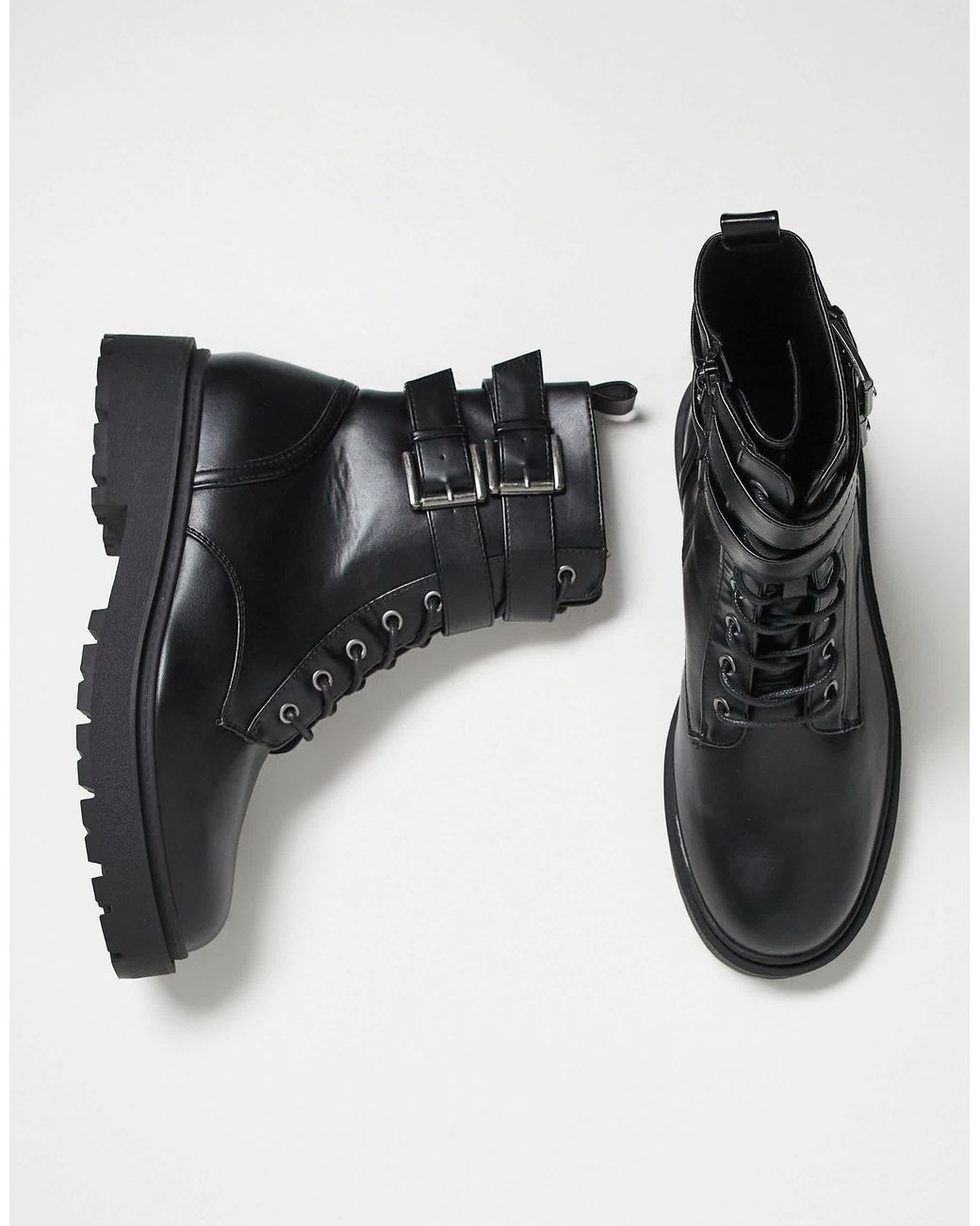 ASOS – schnürstiefel in Black für Herren