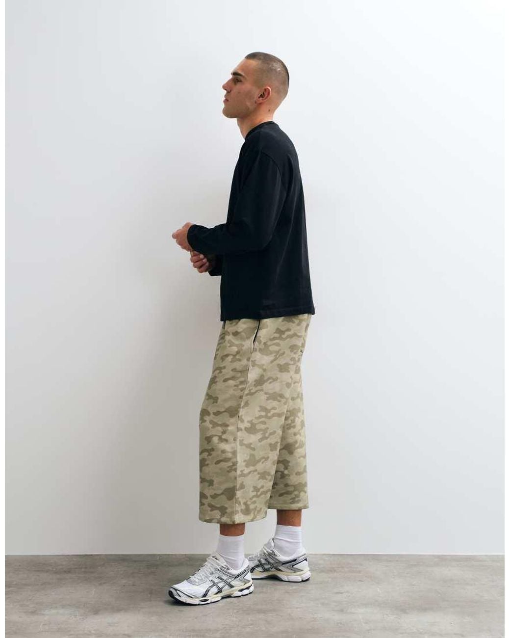 Collusion Multicolor Baggy Longline Shorts for men