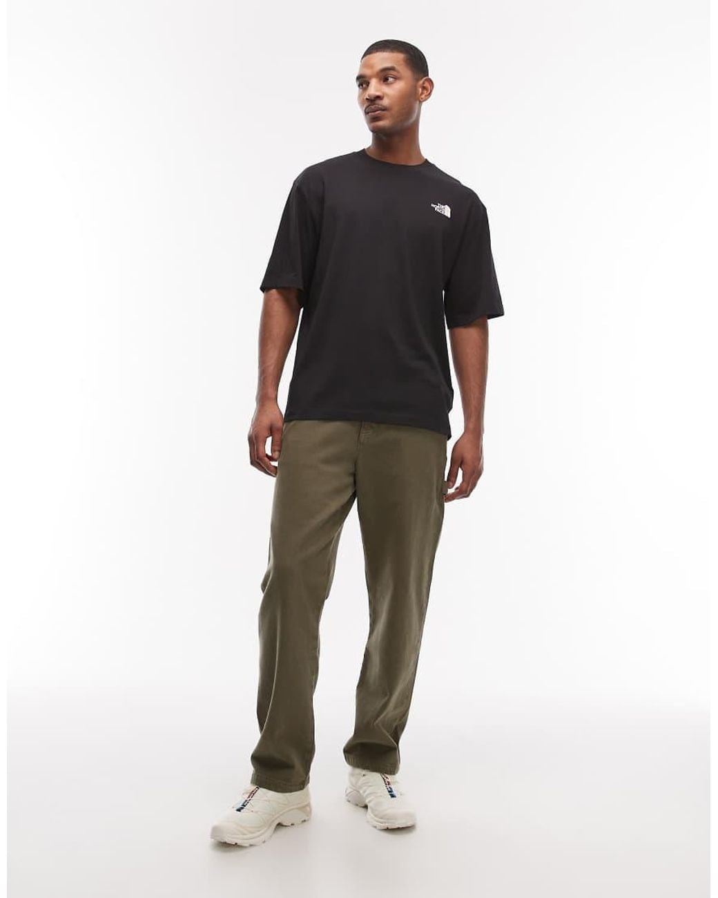 The North Face Black Liquid Logo Back Print T-shirt for men