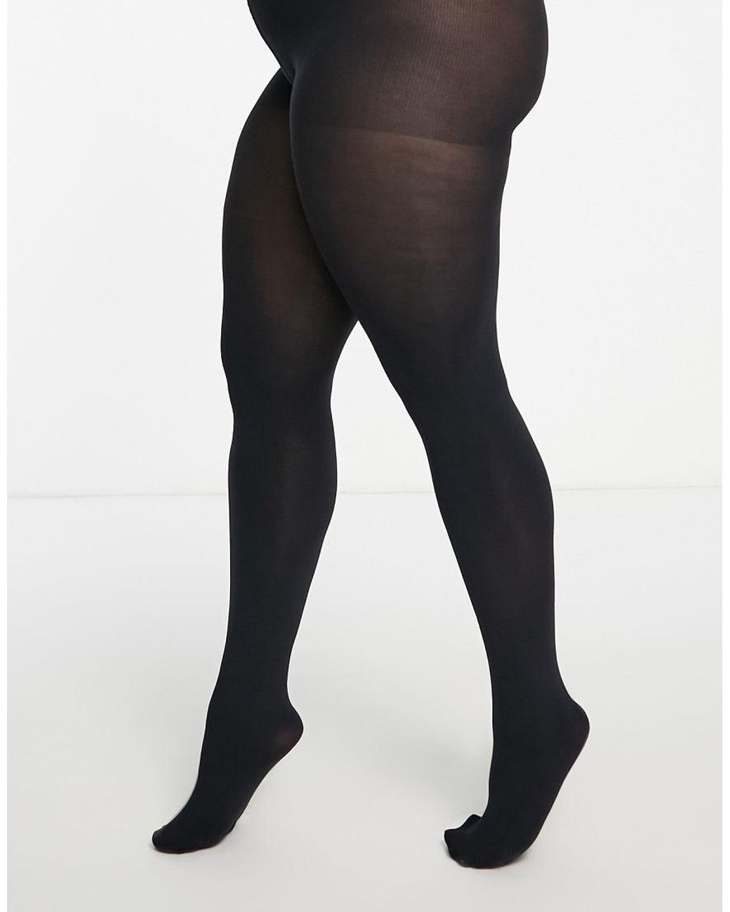 ASOS Black Asos Design Curve 90 Denier Super Stretch Improved Fit Tights