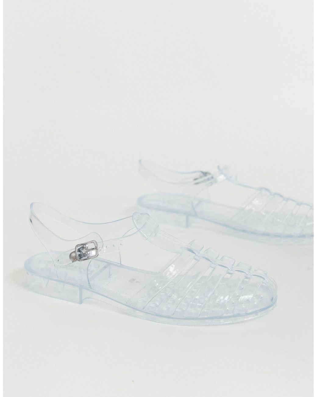 Cangrejeras transparentes exclusivas Glamorous de color Blanco | Lyst