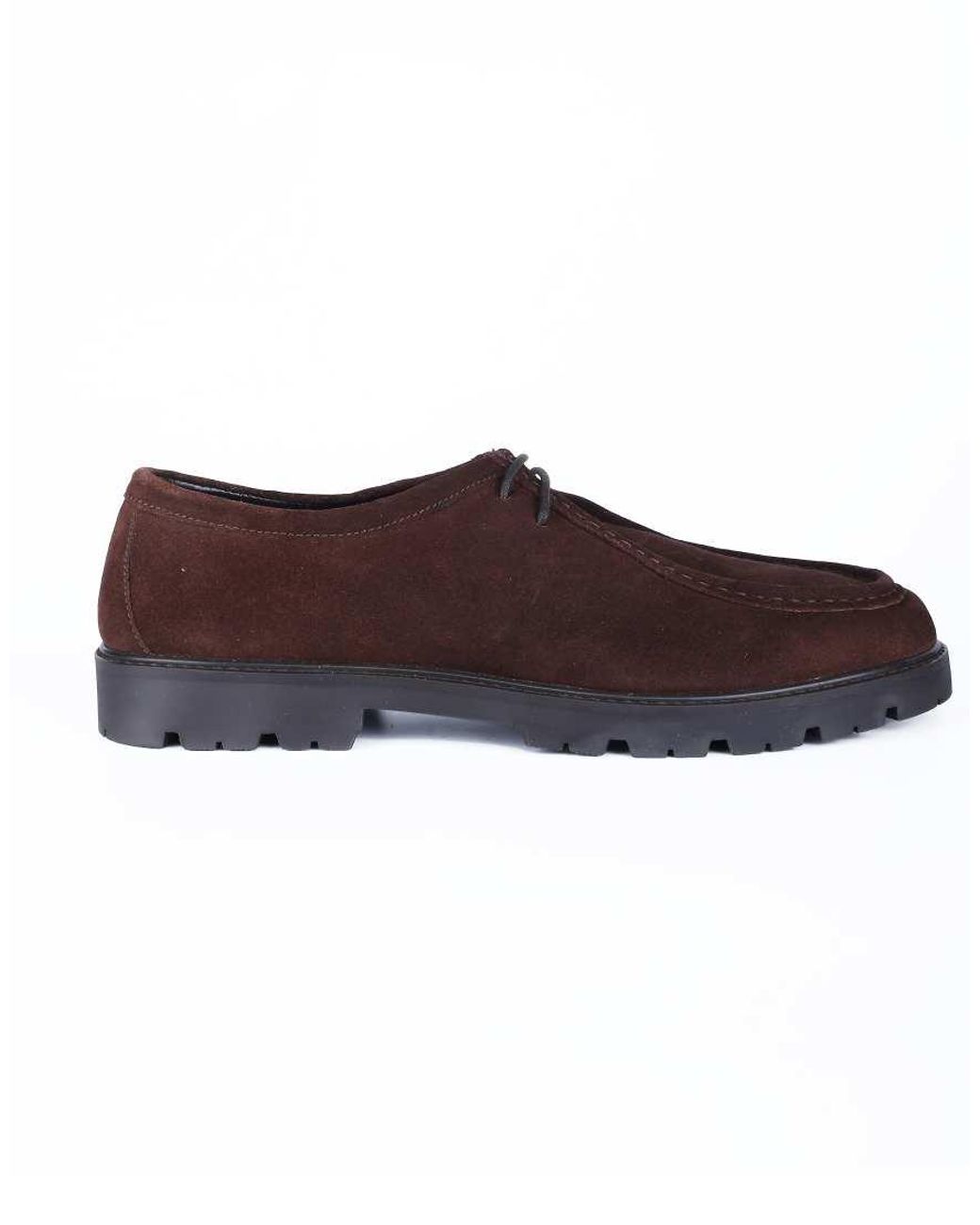 OFF THE HOOK Black Jovi Casual Lace-Up Leather Boat Shoes for men