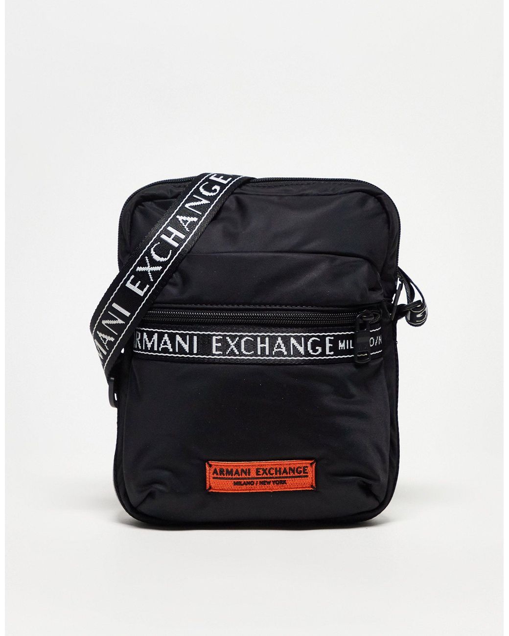 Armani Exchange Crossbody Tas Van Nylon in het Zwart voor heren Lyst NL