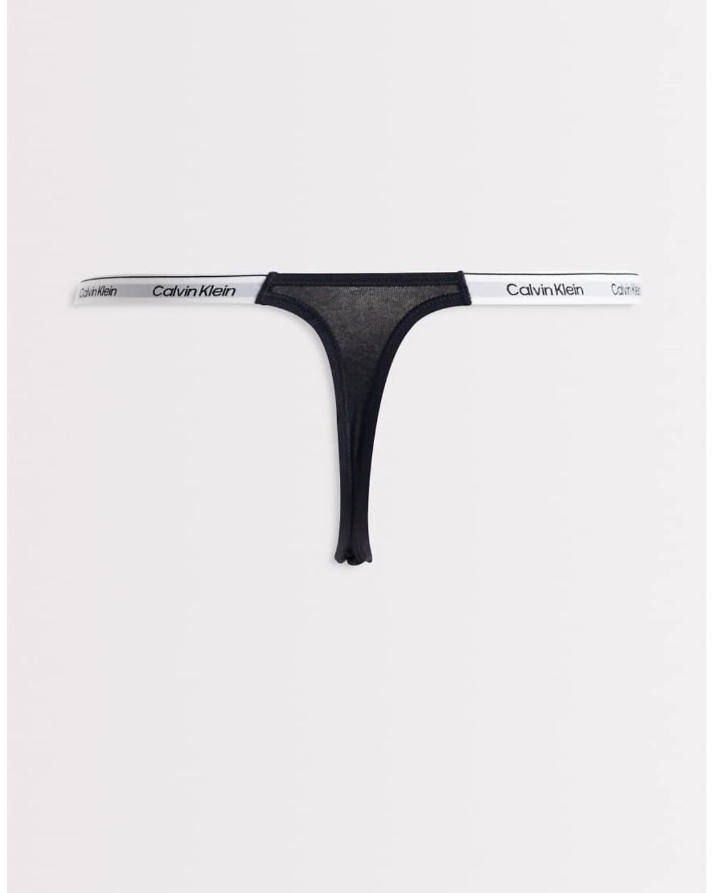 Calvin Klein White Icon Logo 3 Pack Dipped Thongs