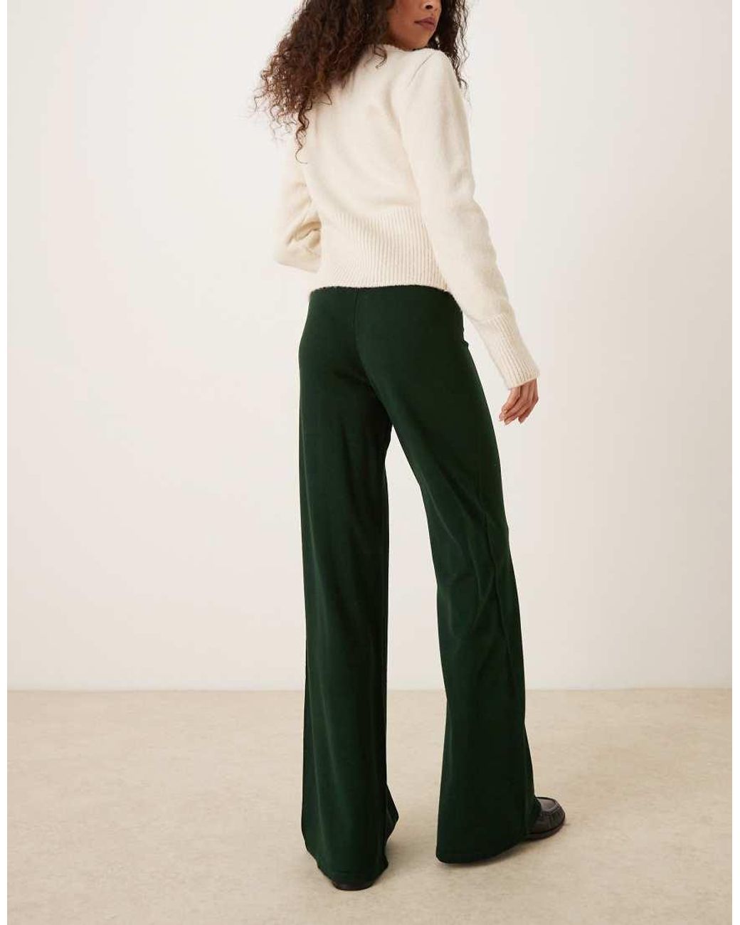 Mango Natural Knitted Pleat Front Trouser Co-ord