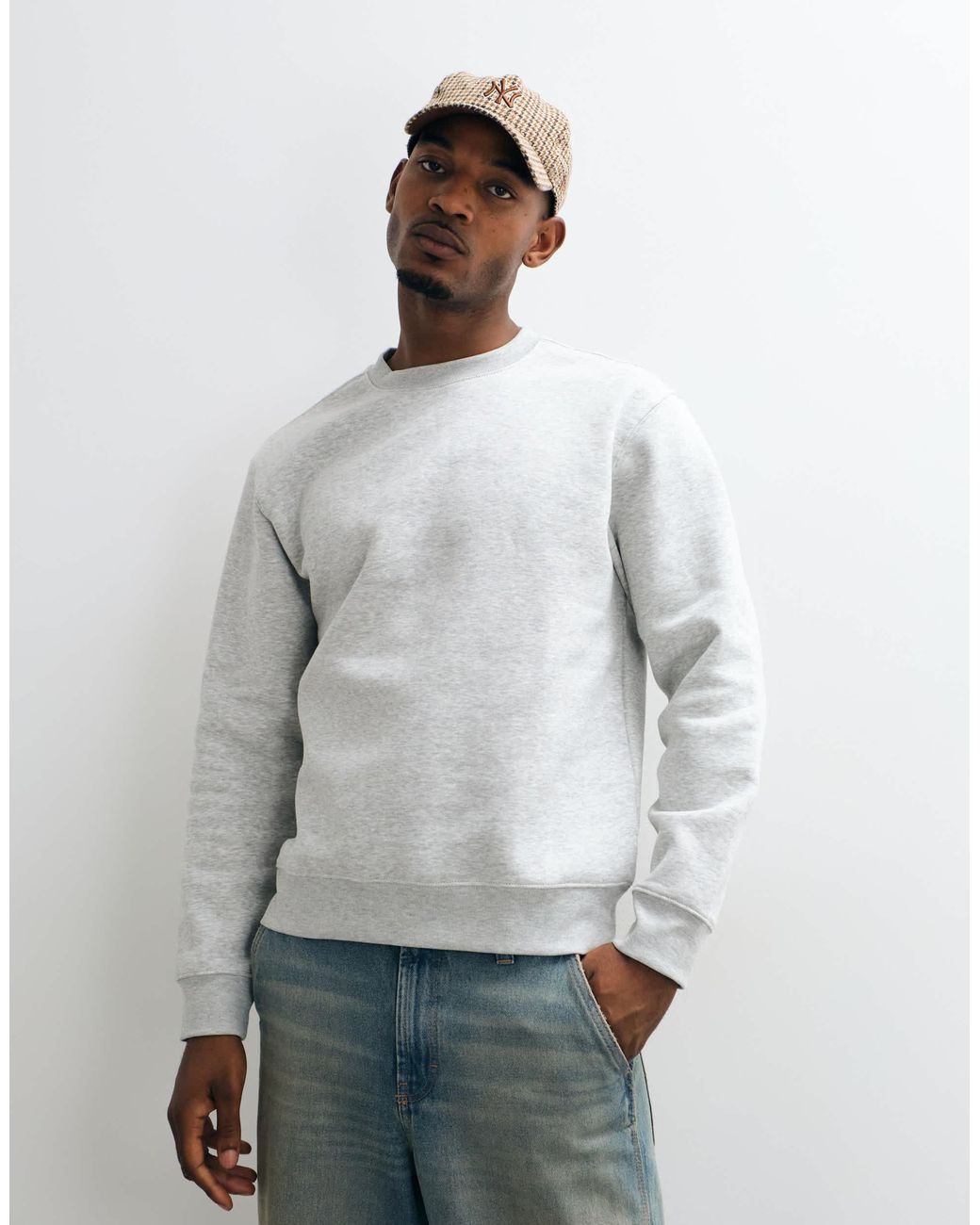 Sweat classique - chiné Weekday pour homme en coloris White
