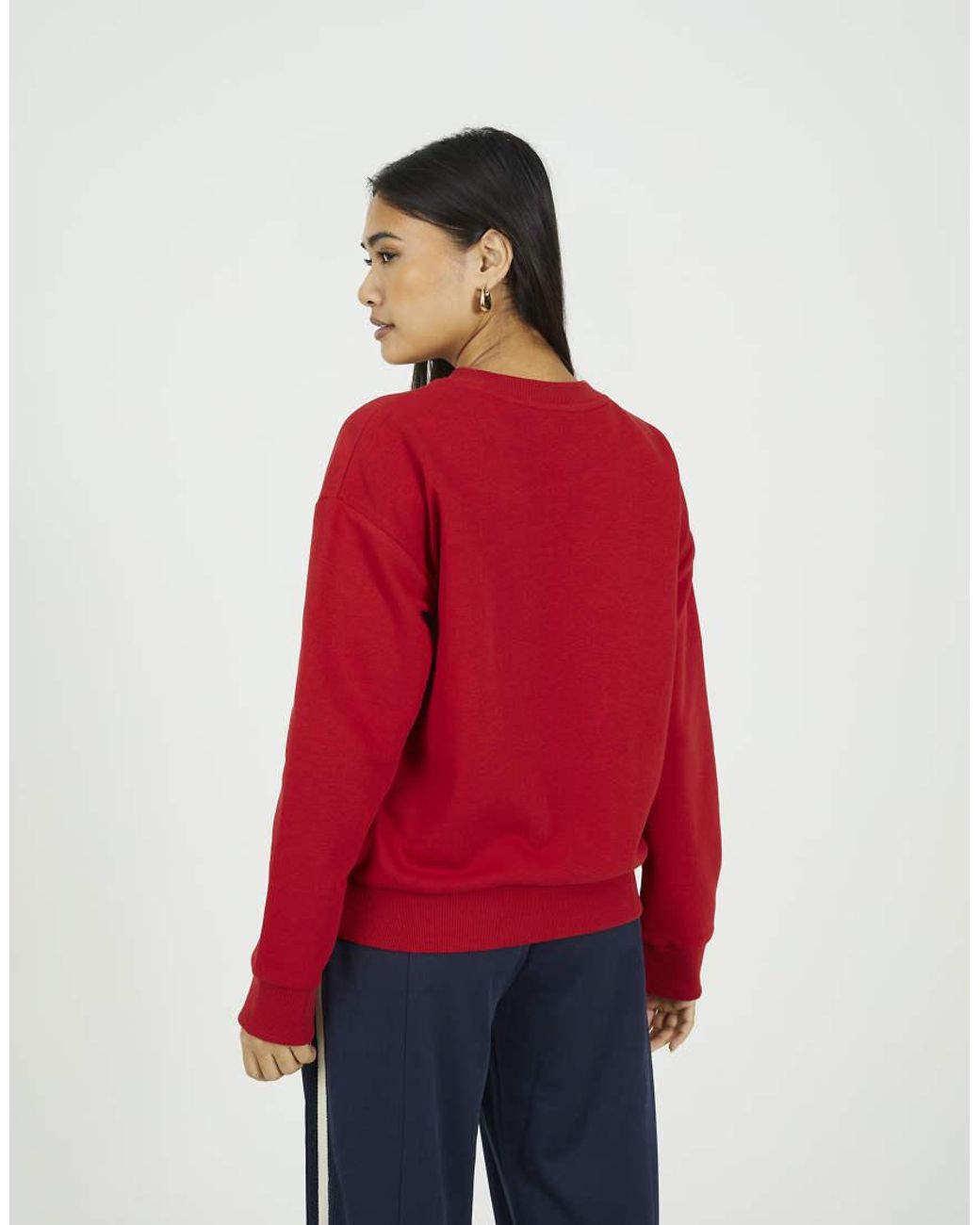 Brave Soul Crew Neck Embroidered Sweatshirt