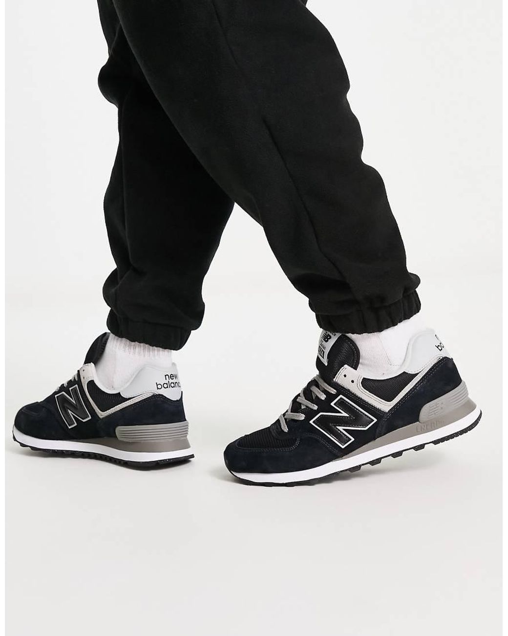 New Balance Black 574 Trainers