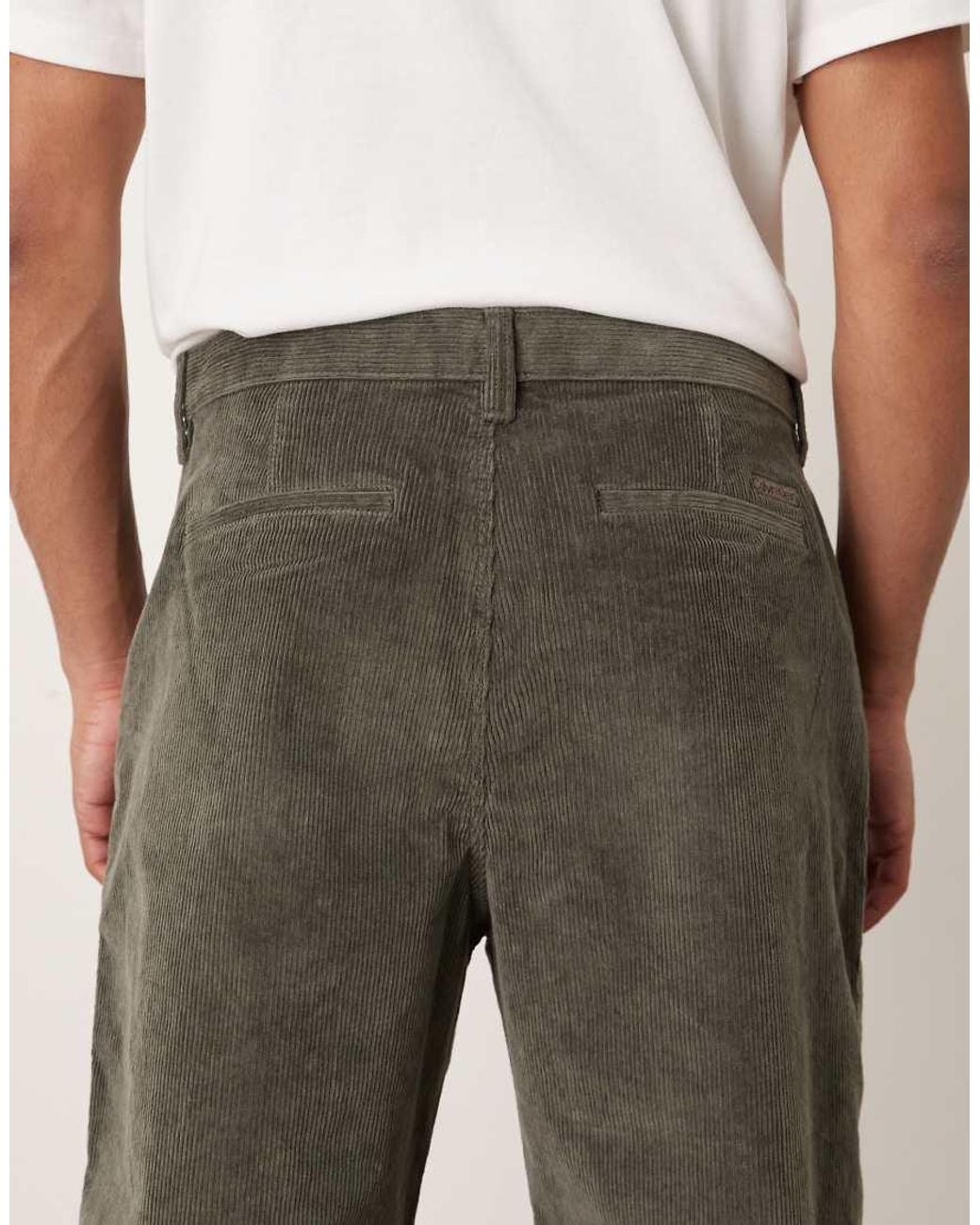 Calvin Klein Black 90s Straight Cord Trousers for men