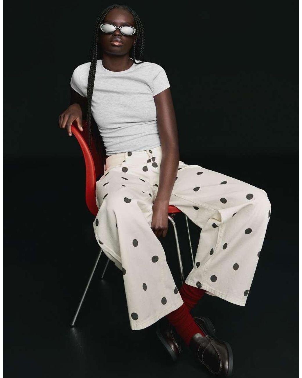 Bershka White Baby Tee