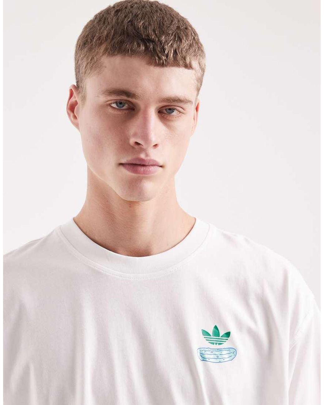 Adidas Originals White Pickle Graphic T-shirt