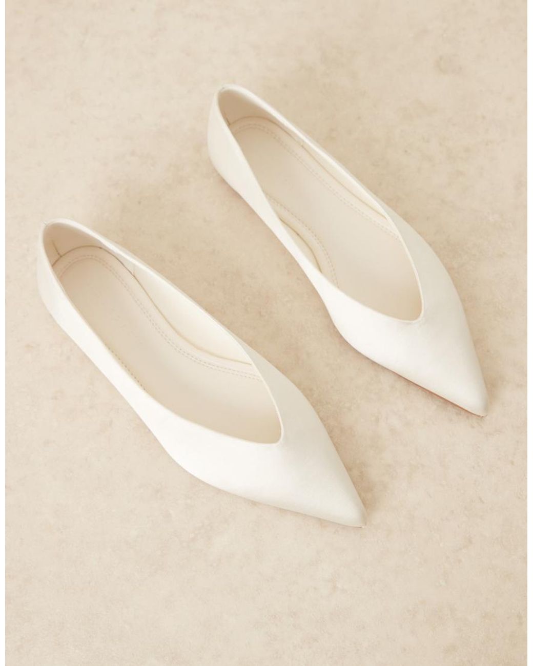 ASOS Blue Ludo Pointed Ballet Flats