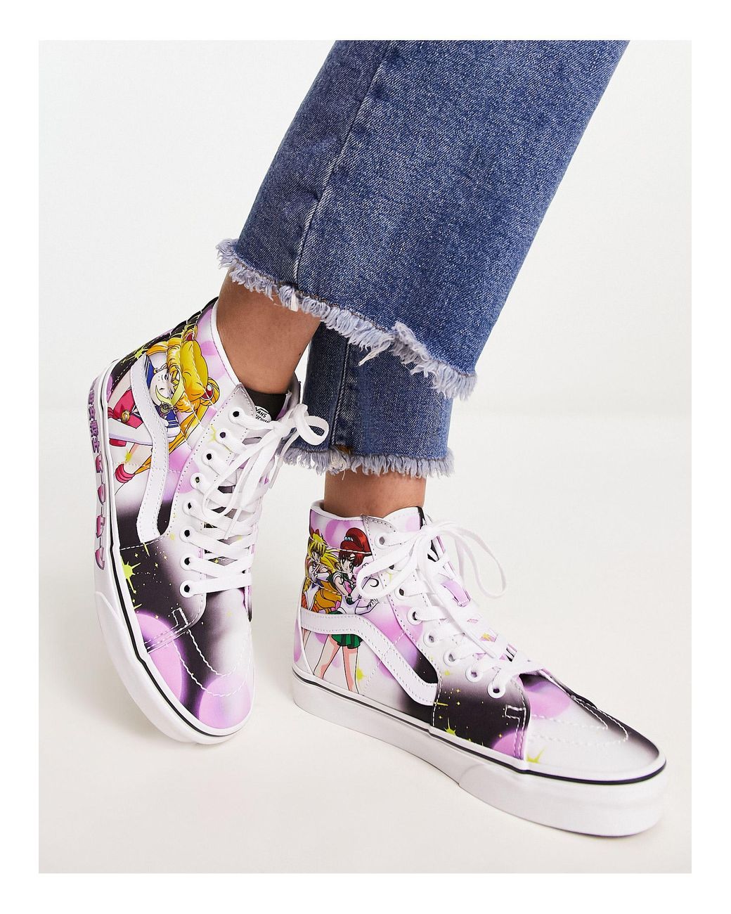 X sailor moon sk8 hi sneakers alte con stampa di Vans in Blu Lyst