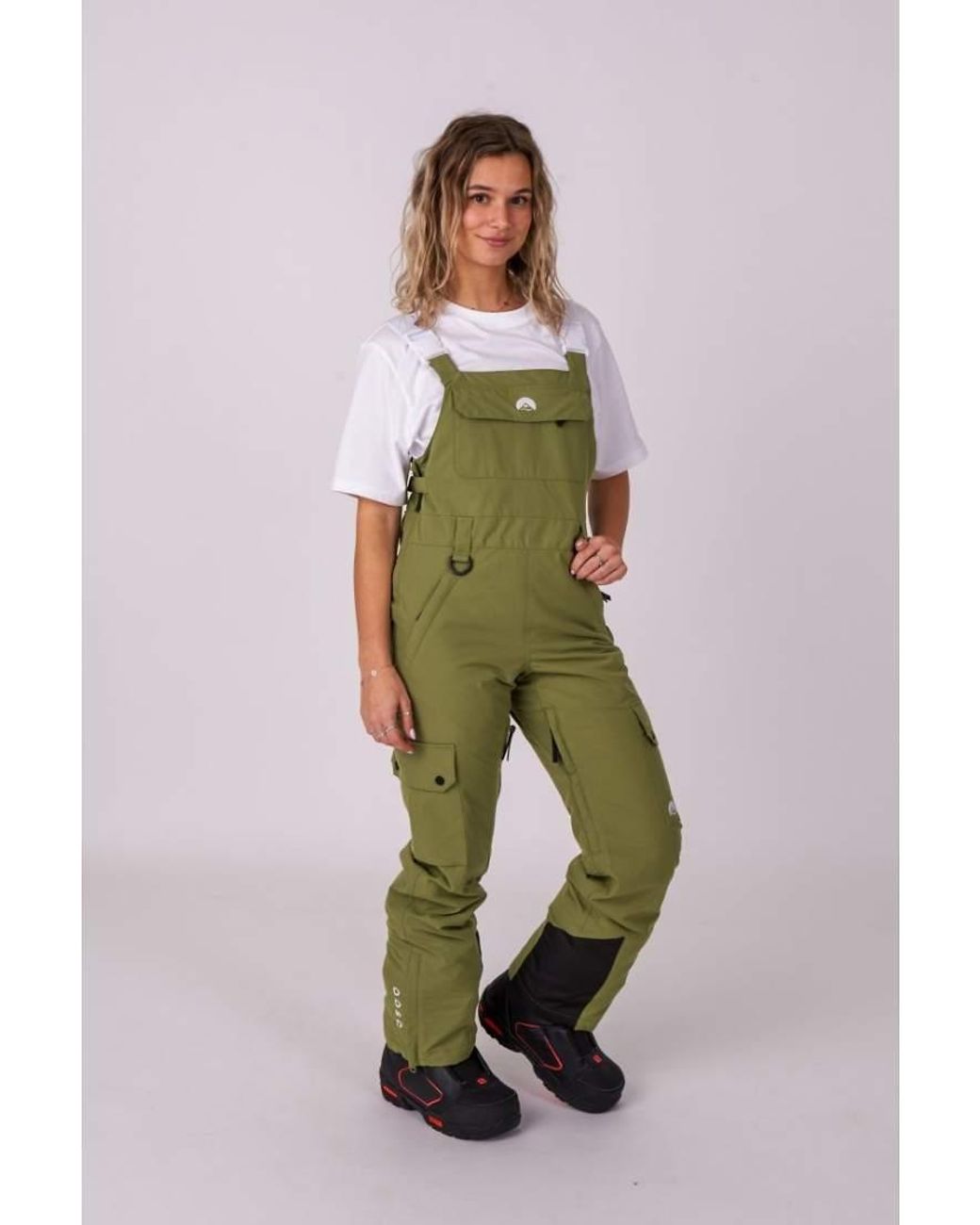 OOSC Green Yeh Girl Bib Pant Khaki