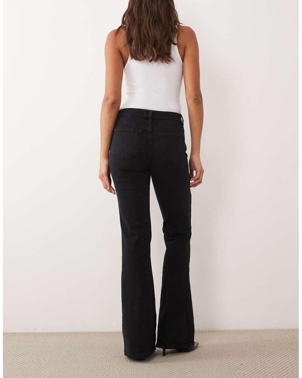 Mango Flared Jeans in het Black