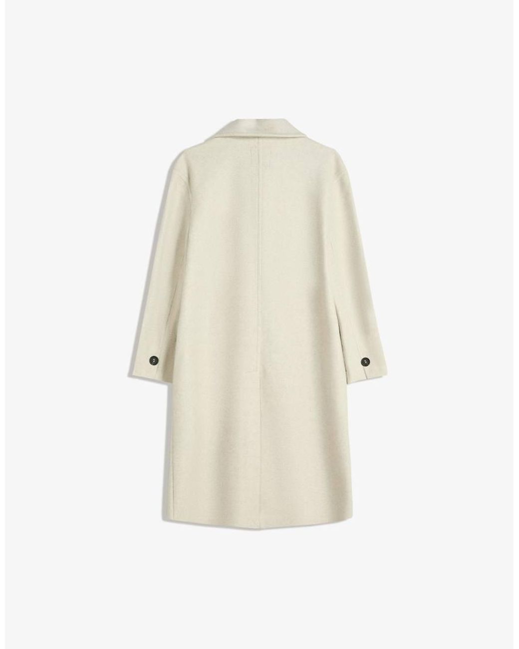 Bershka White Long Soft Coat
