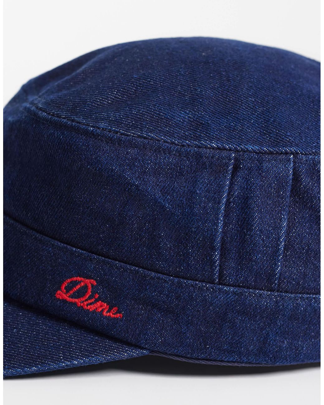 Dime Blue Denim Painter Mini Script Logo Cap for men