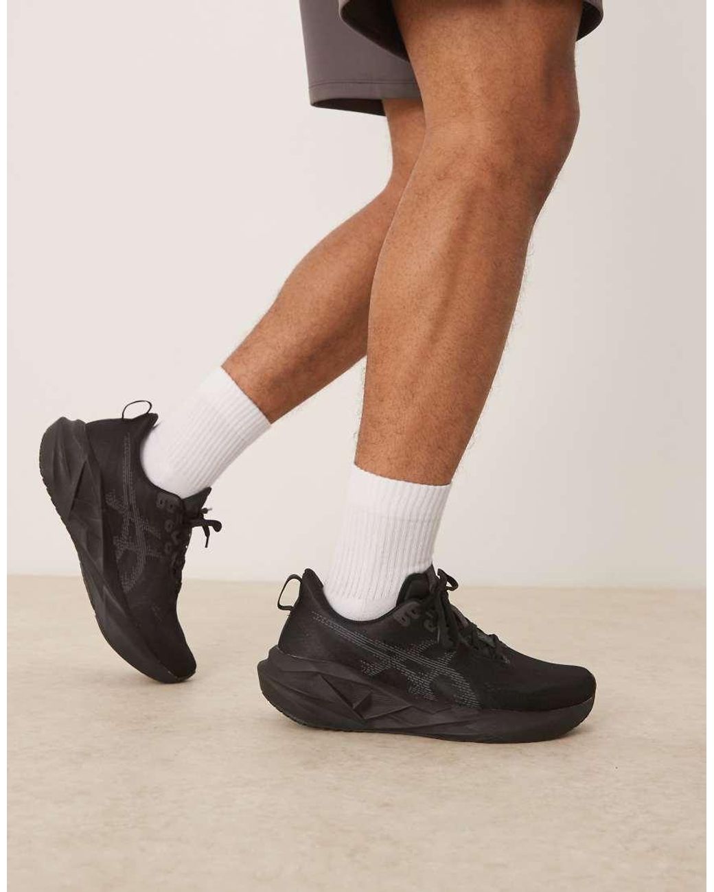 Asics Black Novablast 5 Running Trainers