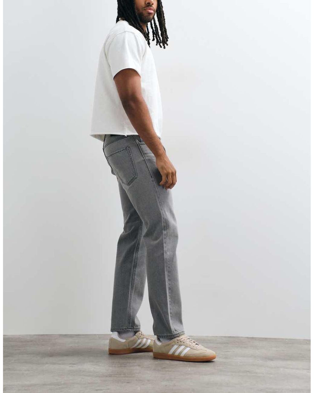 JJ Rebel Gray Ryan Straight Fit Jeans for men