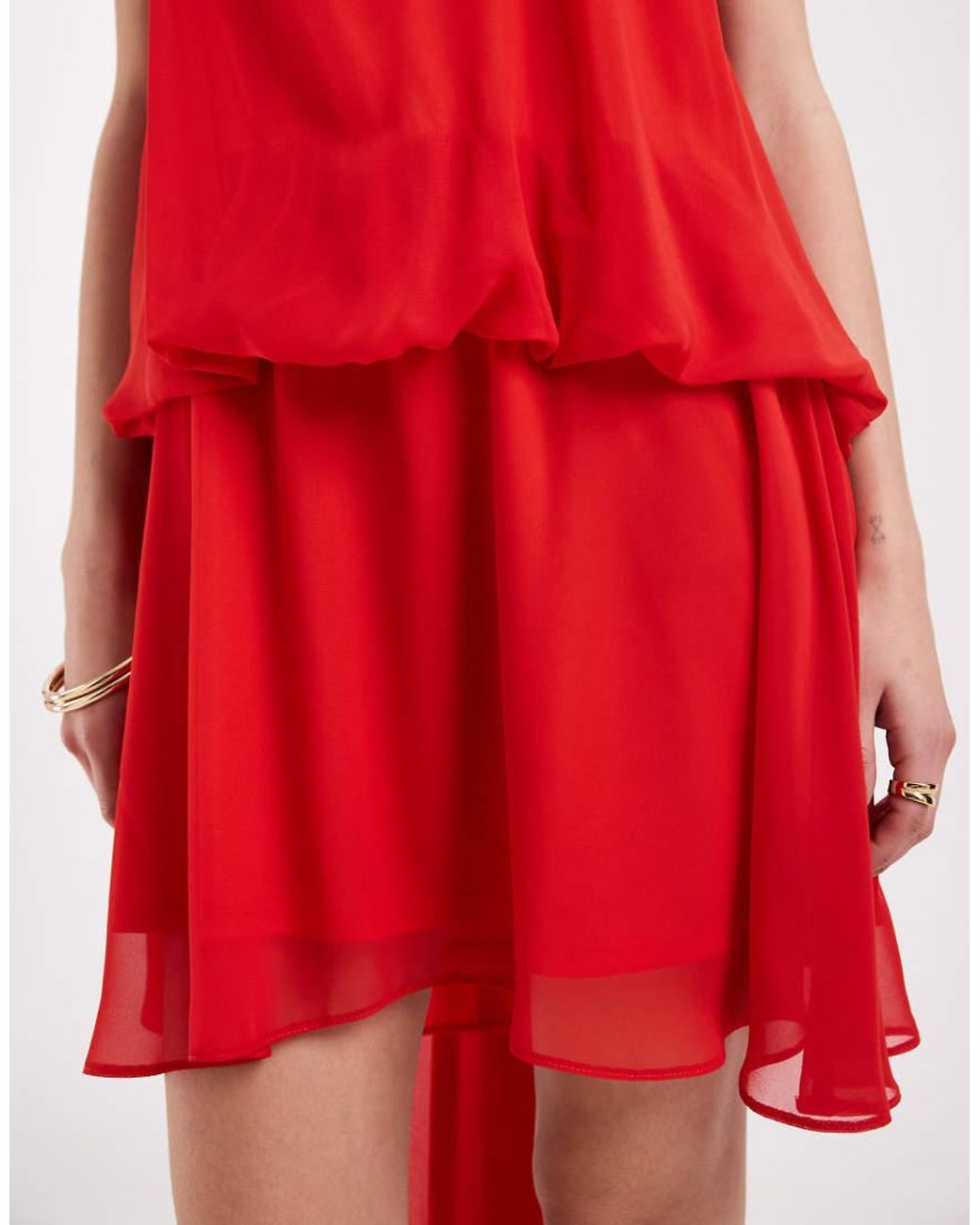 ASOS Red Halter Neck Mini Dress