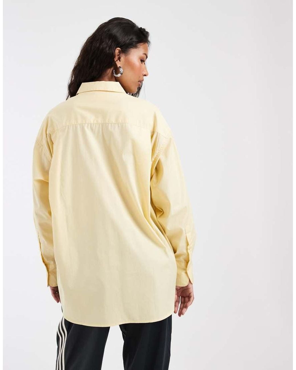JJXX Yellow Jamie Oversized Poplin Shirt
