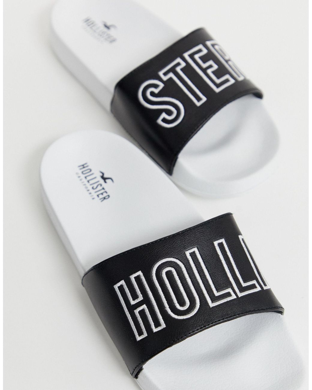 Sandalias con logo Hollister de color Negro | Lyst
