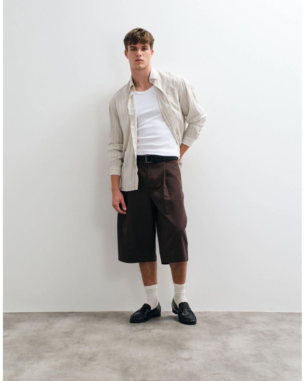 ASOS Black Tailored Barrel Short for men
