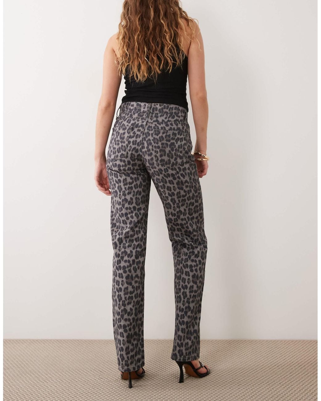 Mango Gray Straight Jean