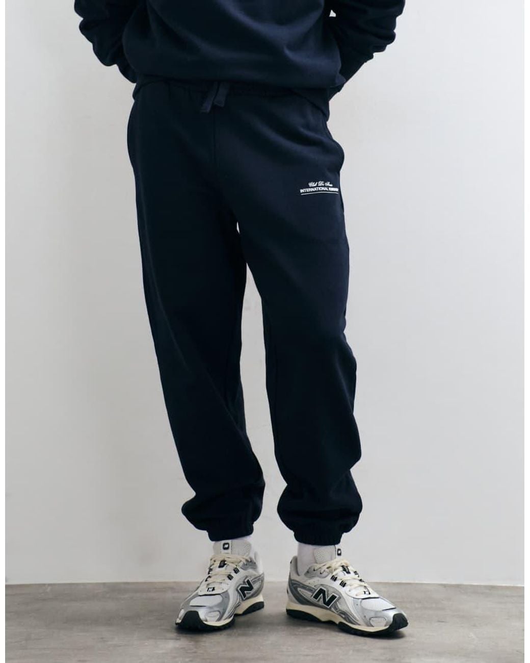 ASOS Blue Premium Heavyweight Cuffed jogger With Print for men