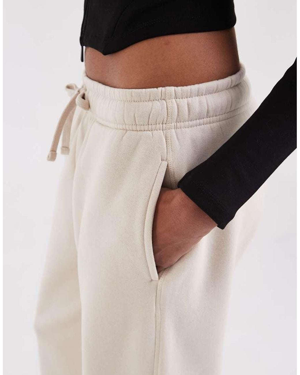 ONLY White Wide Leg Joggers