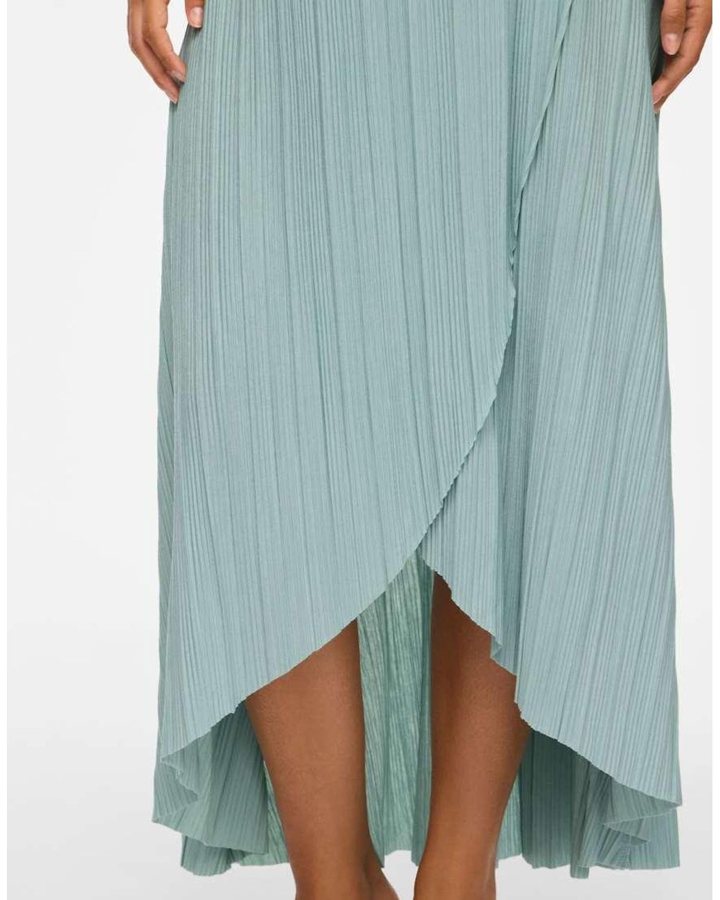 Falda Maxi En Vila de color Blue