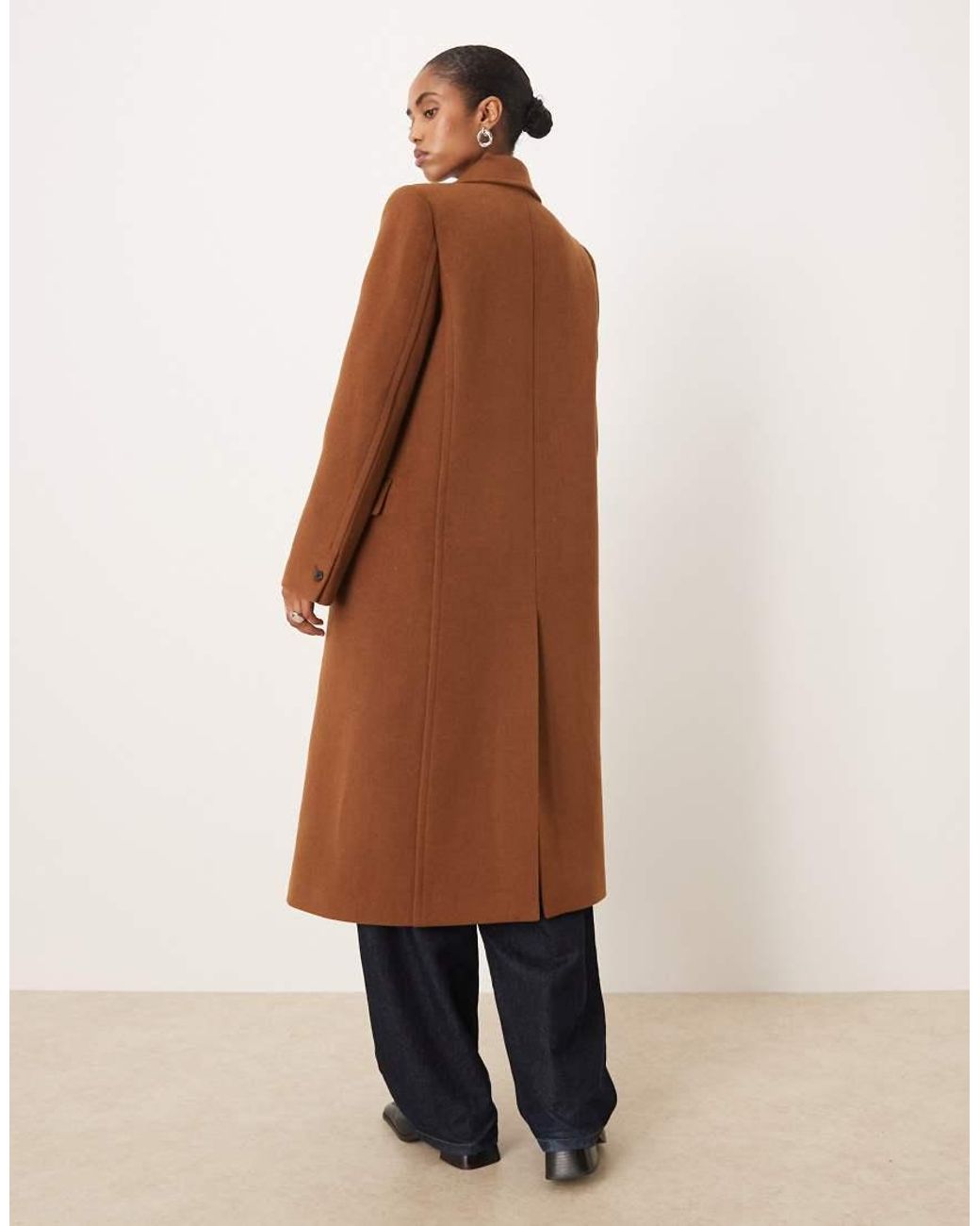 Mango Natural Wool Mix Double Breasted Tailored Jacket