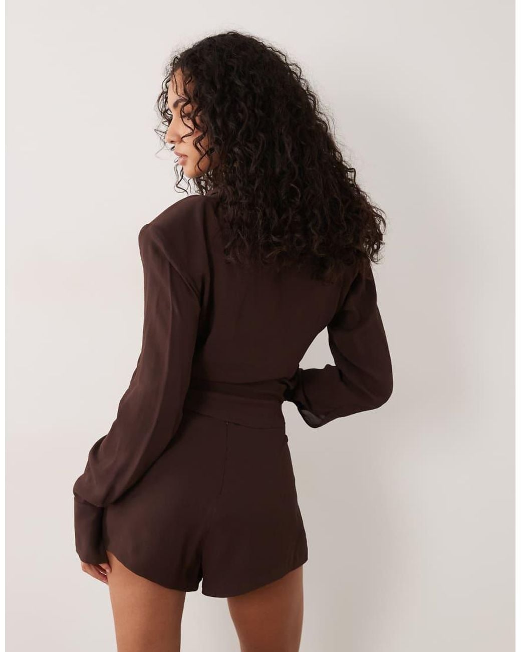 AFRM Natural Wren High Rise Mini Shorts Co-Ord