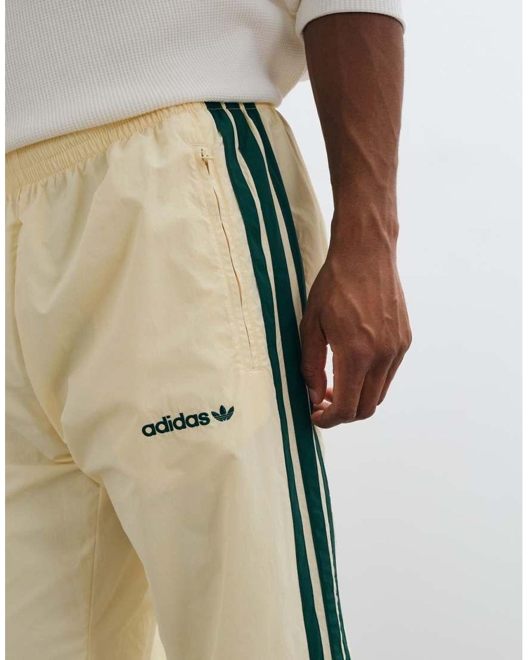 Adidas Originals White Munich Track Pants for men