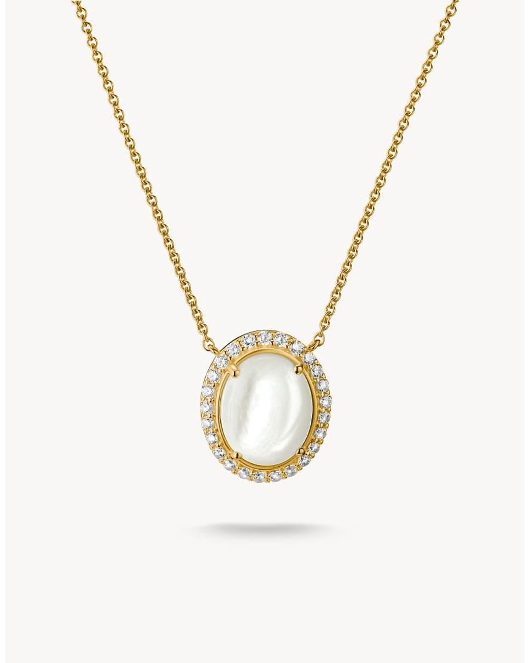 Thomas Sabo Metallic Chain Mother-of-pearl With White Zirconia