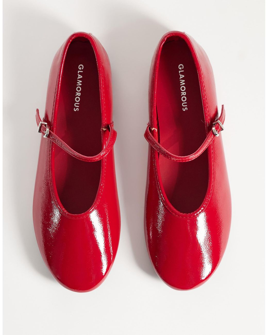 Glamorous Red Ballet Flats
