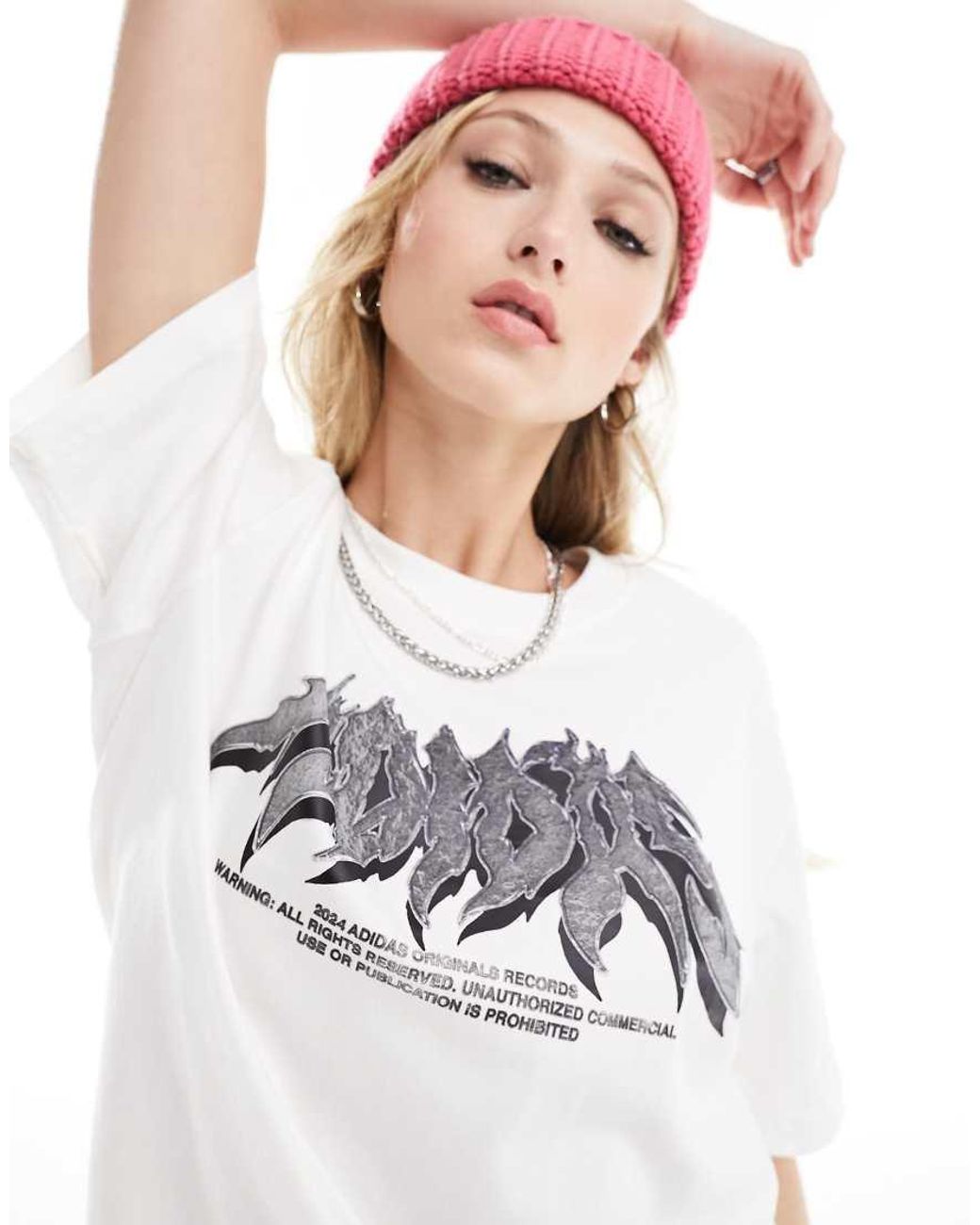 【adidas Originals】 unisex gothic graphic t-shirt adidas Originals unisex gothic graphic t-shirt in black | ASOS
