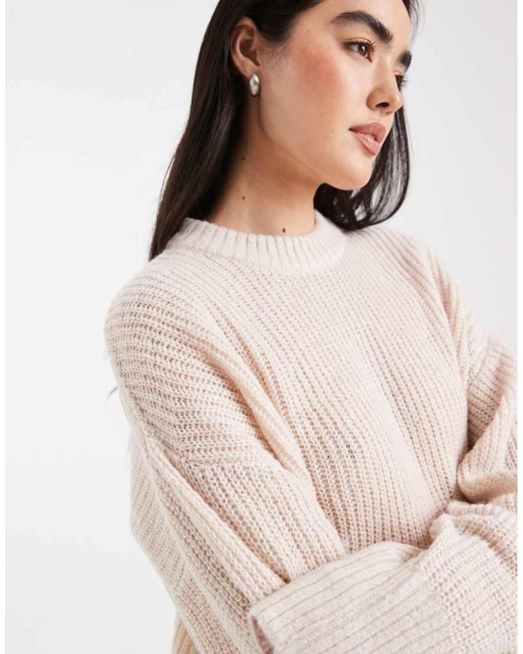 Miss Selfridge Blue Slouchy Knit Jumper