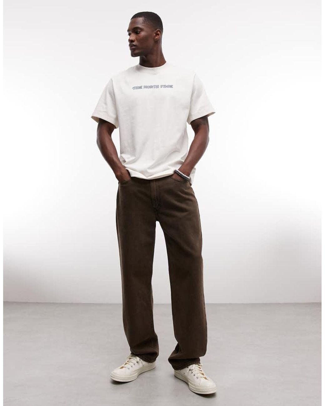 The North Face White Logo Twist Relaxed T-shirt for men