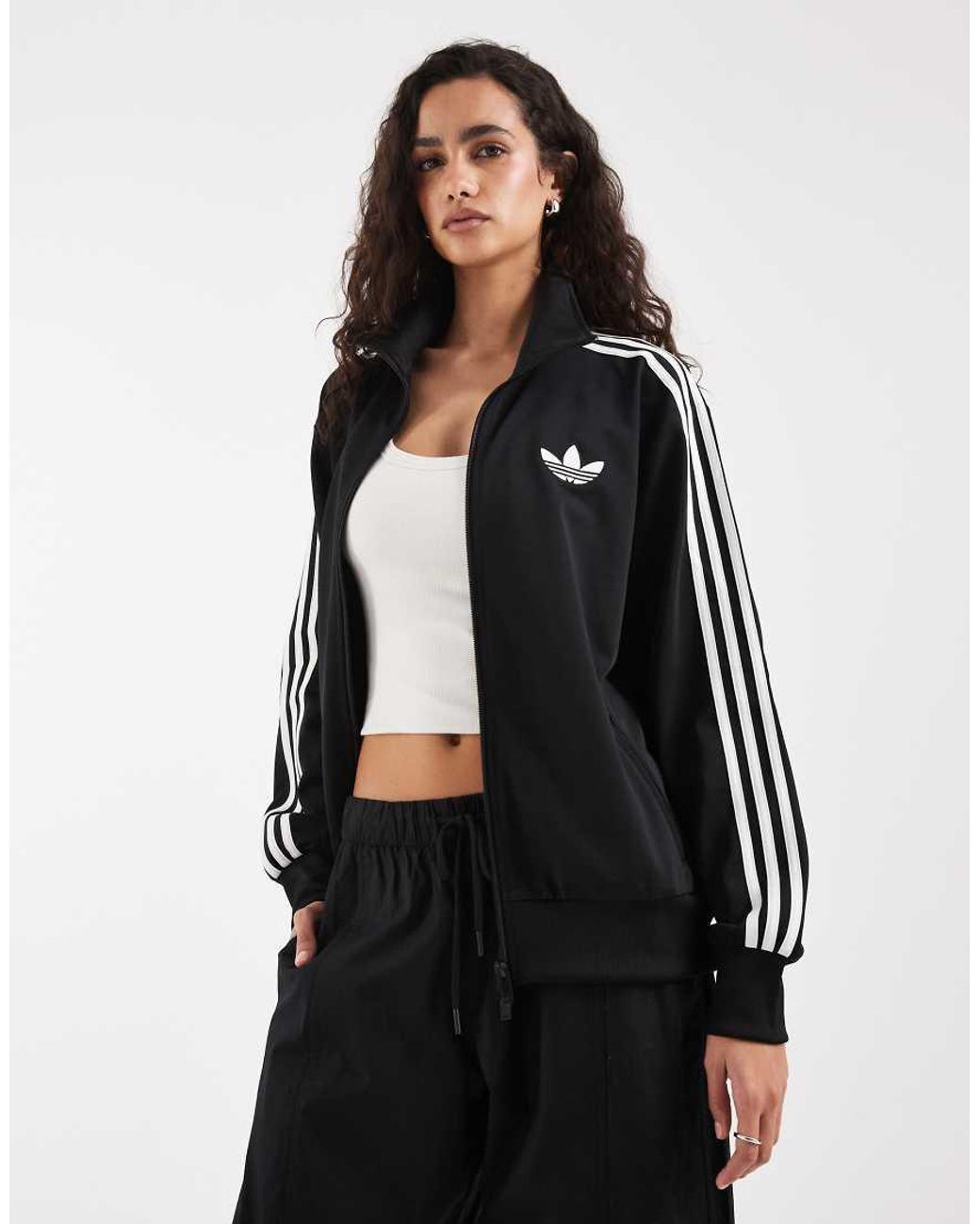 Adidas Originals Black Firebird Track Top Loose
