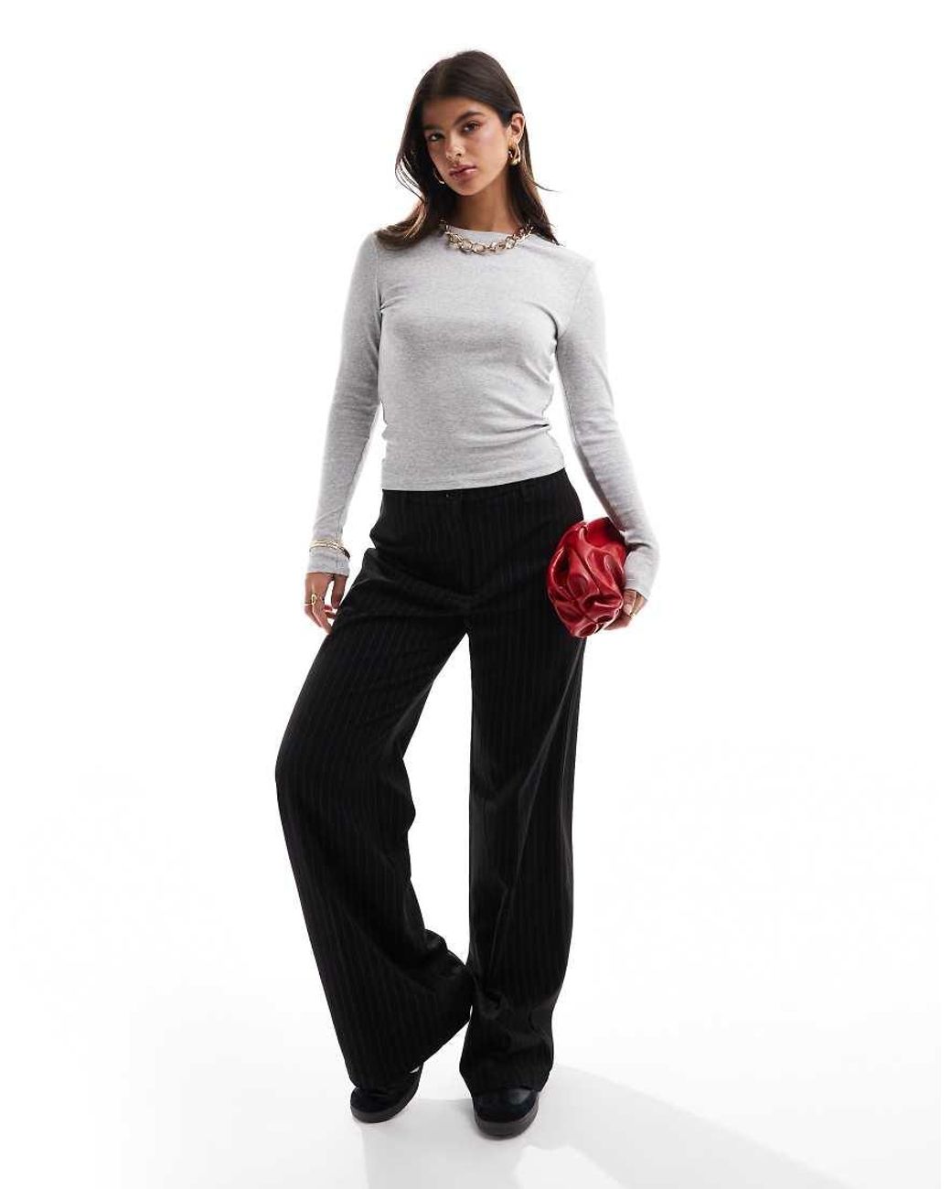 ONLY Gray Long Sleeve Top