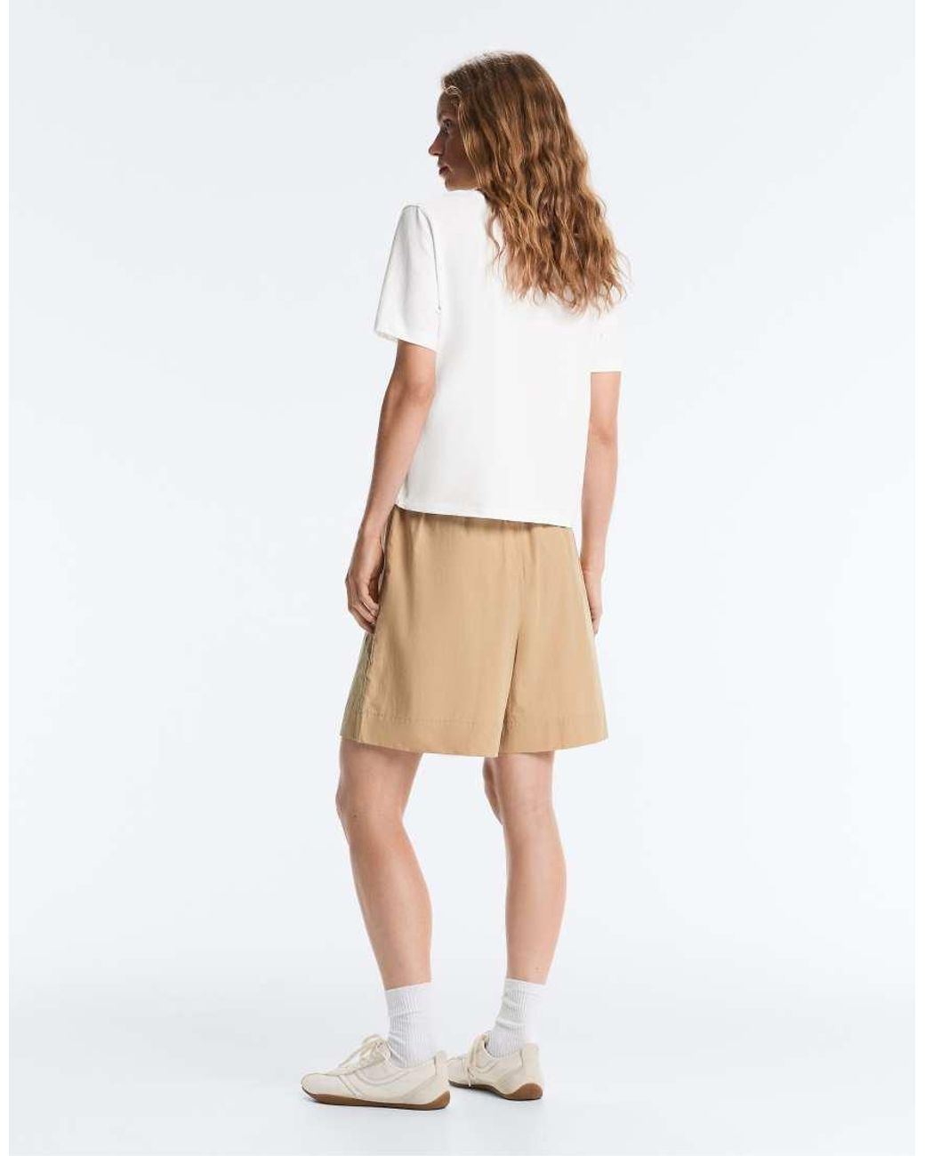 Oysho Blue 100% Cotton Bermuda Shorts