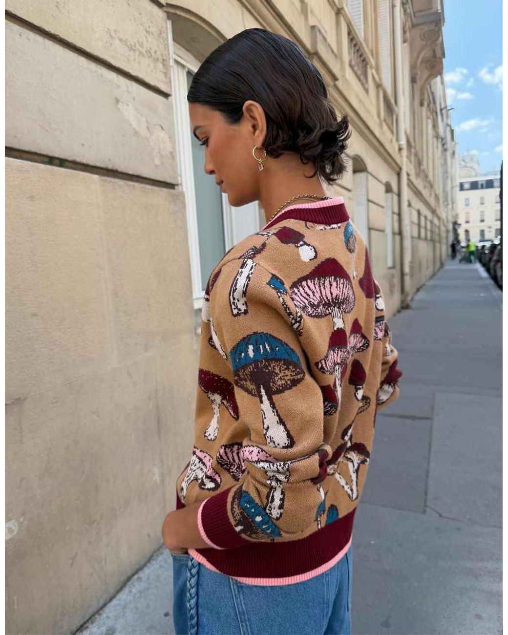 Never Fully Dressed Multicolor Knit Crew Neck Cardigan