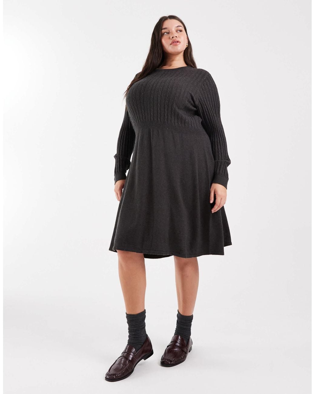 ONLY Black Cable Knitted Dress