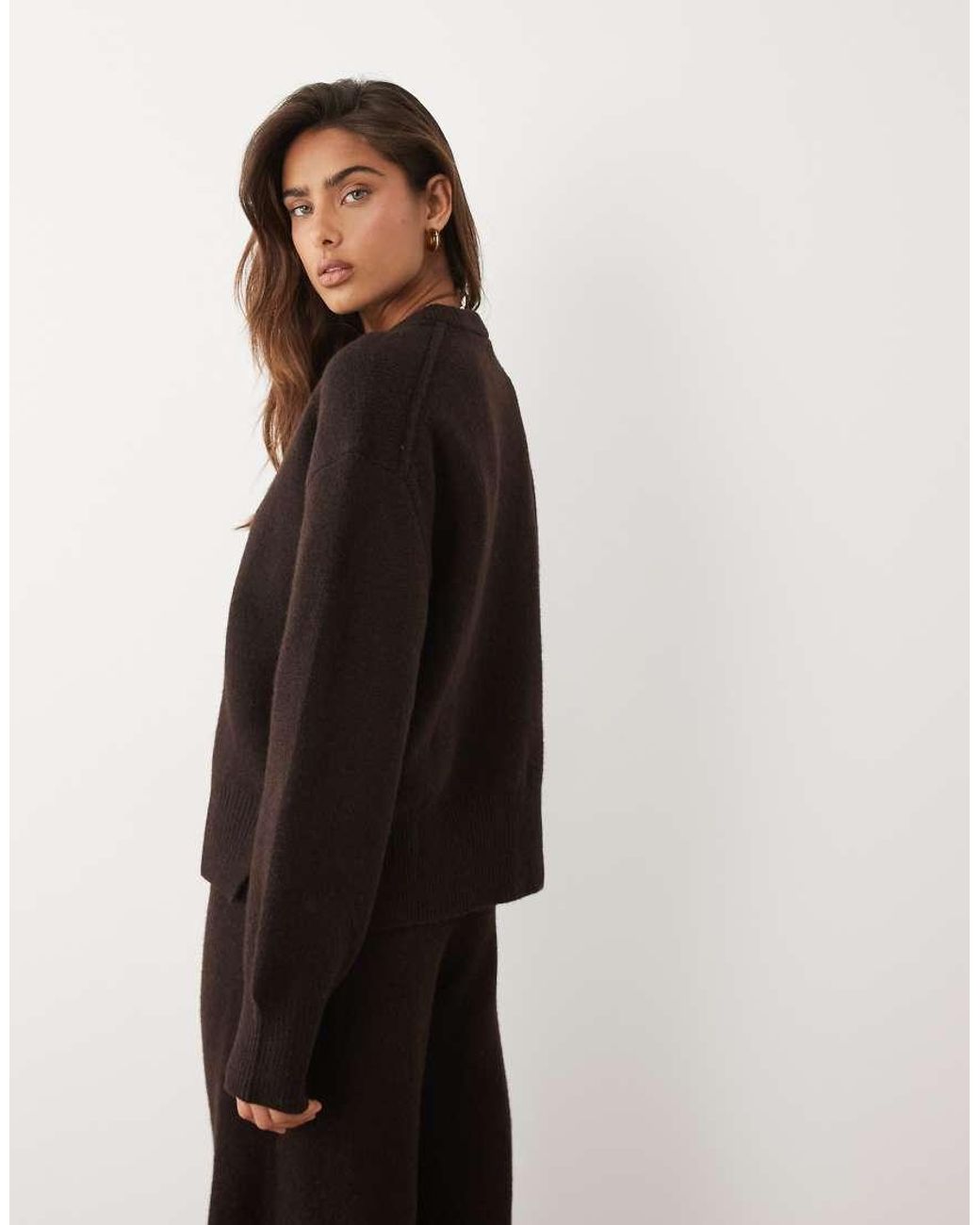 ASOS Black Relaxed Jumper With Side Split Detail